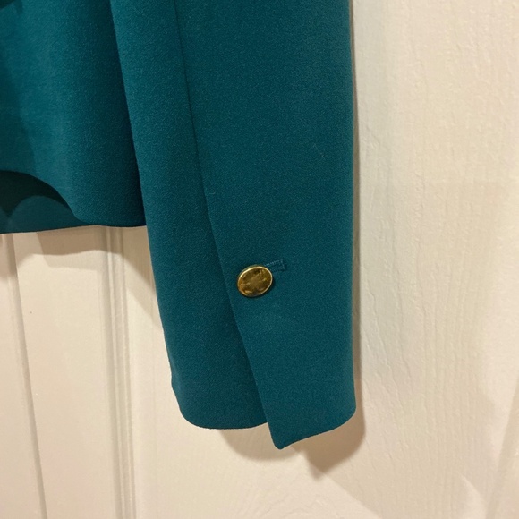 Calvin Klein Teal Blazer Size 10 - Picture 4 of 4